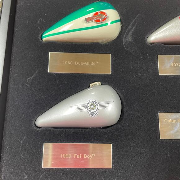 Harley Davidson Gas Tank Christmas Tree Ornaments 2004 New In Box - Picture 5 of 10